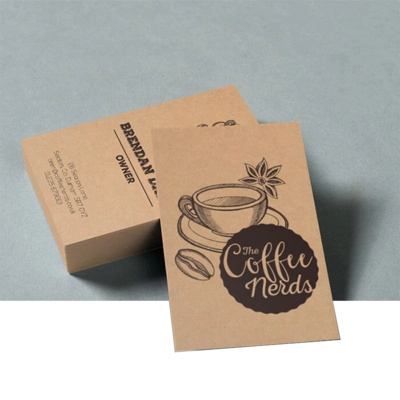 300 Gsm Brown Krafy Business Card 1