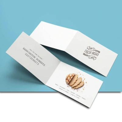 170 X 55mm Business Card Creased To 85 X 55mm 1