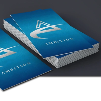 Silver Foil Business Cards 1