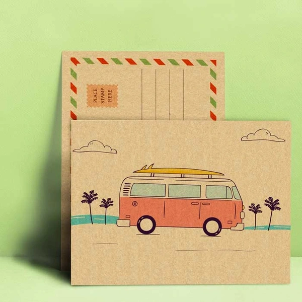 Postcards Printed On 350gsm Kraft