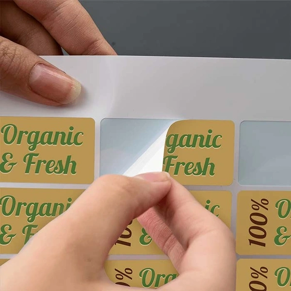 25 X 51mm Rectangle Gloss Vinyl Sticker