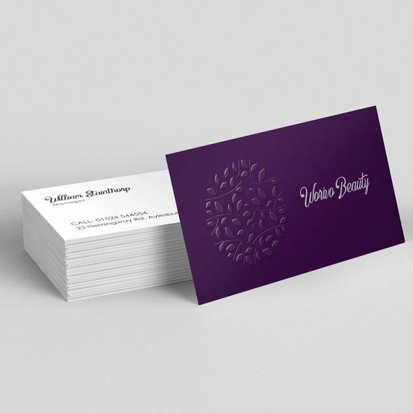 3d Spot UV Business Card With Matt Soft Touch Lamination