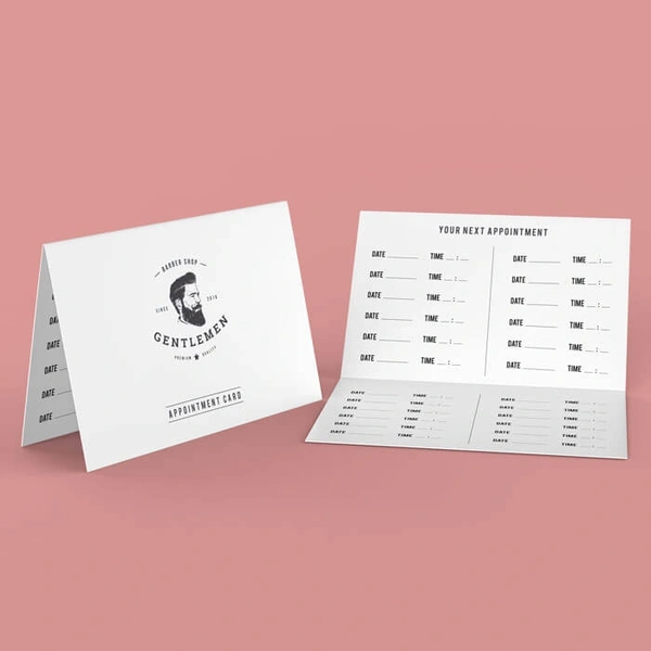 110 X 85mm Business Card Creased To 85 X 55mm