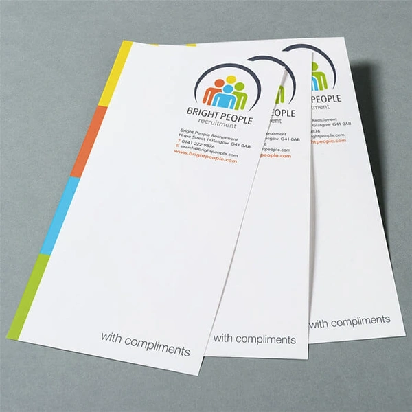 3rd A4 100gsm Premium Uncoated White Paper Compliment Slip